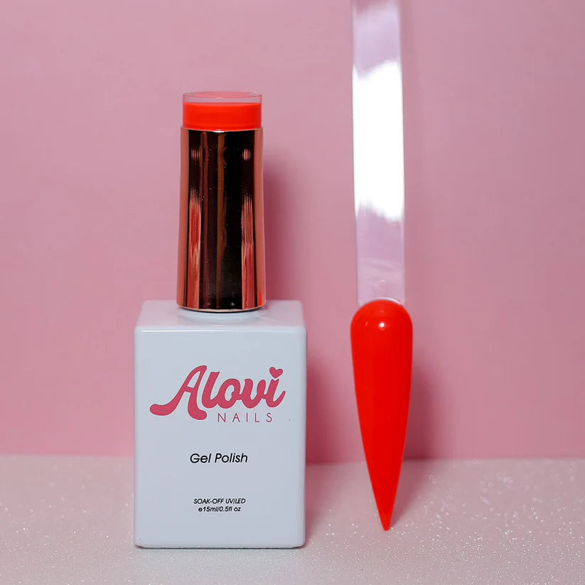 Alovi Gel Polish - 008 Bright Orange (Naranja Neon)