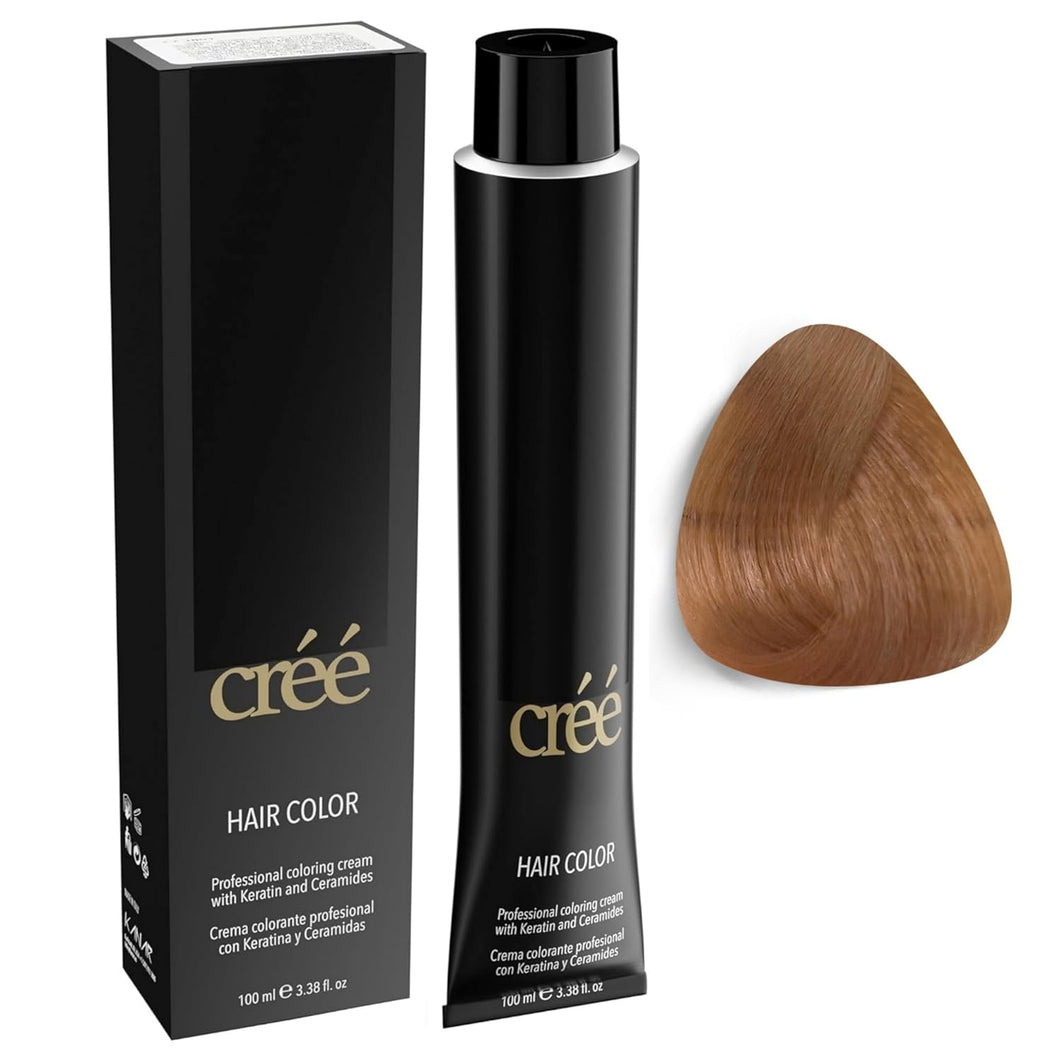 Cree Professional Permanent Hair Color, 100ml - 3.4 fl.oz.( 10.04 Extra Light Copper Blond)
