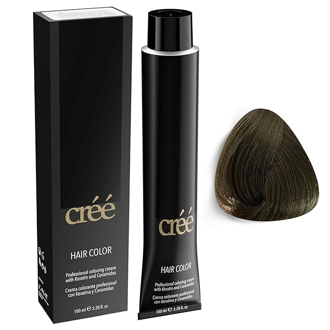 Cree Professional Permanent Hair Color,100ml- 3.4 FL.OZ ( 6.17 Mat Dark Blond)