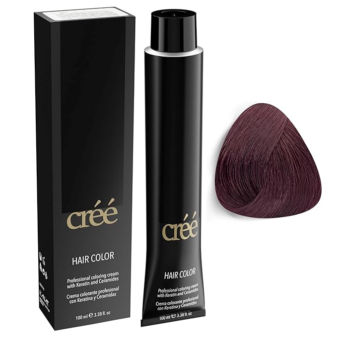 Cree Professional Permanent Hair Color,100ml- 3.4 FL.OZ ( 6.5 Dark Mahogany Blond )