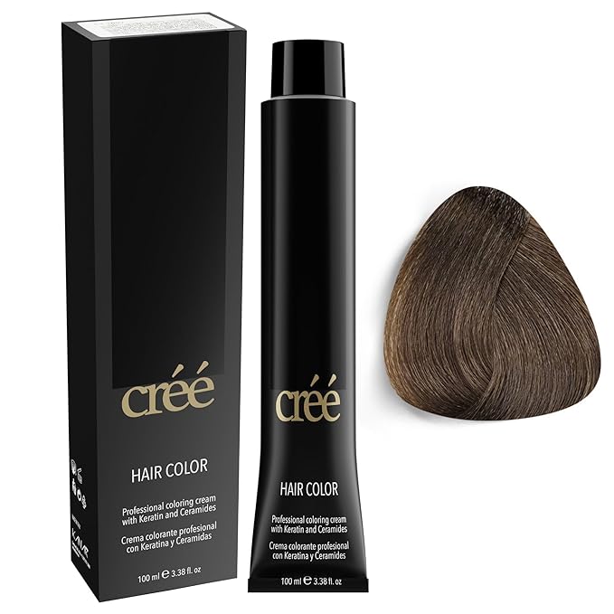 Cree Professional Permanent Hair Color,100ml- 3.4 FL.OZ ( 6.7 Dark Sand Blond)