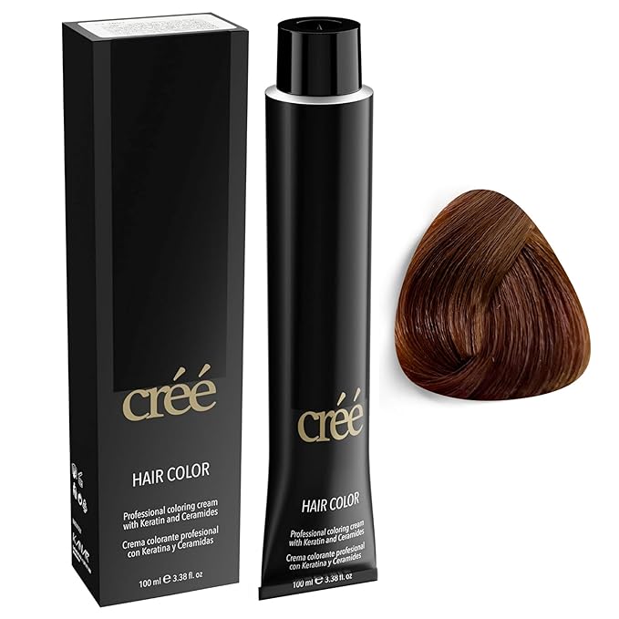 Cree Professional Permanent Hair Color,100ml- 3.4 FL.OZ ( 7.83 Golden Amber )