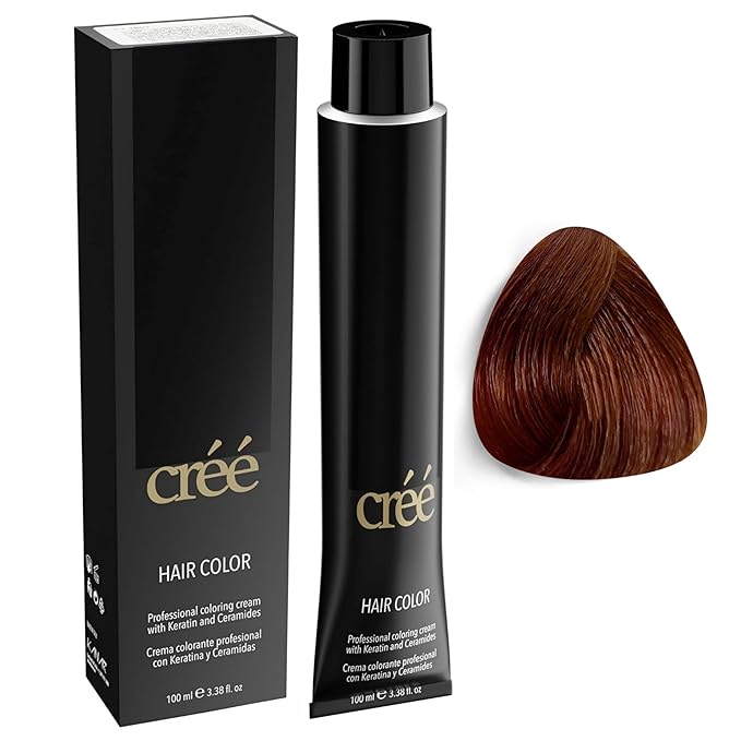 Cree Professional Permanent Hair Color,100ml- 3.4 FL.OZ ( 7.84 Amber)