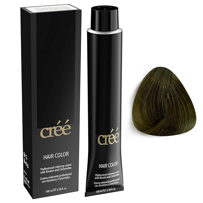 Cree Professional Permanent Hair Color,100ml- 3.4 FL.OZ ( 8.17 Mat Light Blond)