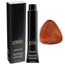 Cargar imagen en el visor de la galería, Cree Professional Permanent Hair Color,100ml- 3.4 FL.OZ ( 8.4 Light Copper Blond)

