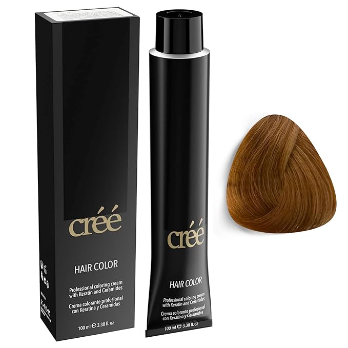 Cree Professional Permanent Hair Color, 100ml - 3.4 fl.oz. ( 9.34 Very Light Copper Golden Blond )