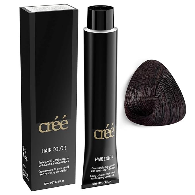 Cree Professional Permanent Hair Color,100ml- 3.4 FL.OZ ( 4.89 Coffee)