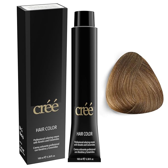 Cree Professional Permanent Hair Color,100ml- 3.4 FL.OZ ( 7.7 Sand Blond)