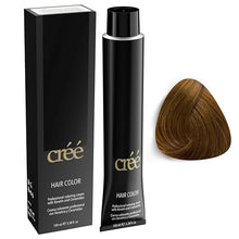 Cargar imagen en el visor de la galería, Cree Professional Permanent Hair Color,100ml- 3.4 FL.OZ ( 8.33 Intense Light Golden Brown)
