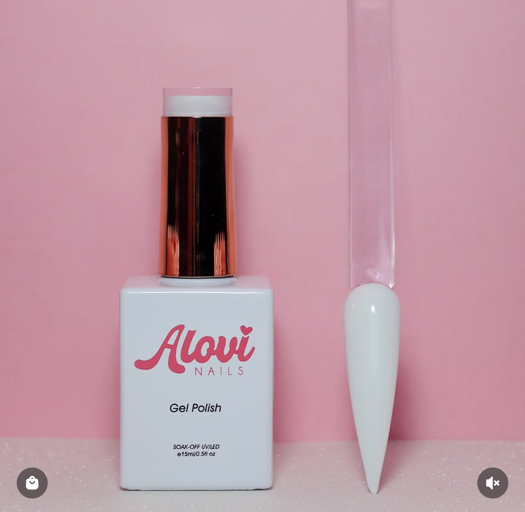 White on white gel (002) Alovi Nails