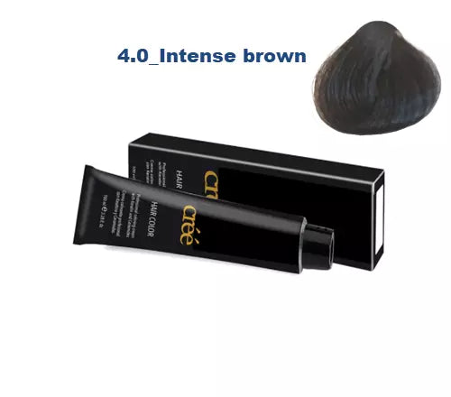 Cree Professional Permanent Hair Color, 100ml - 3.4 fl.oz. ( 4.0 Intense Brown )