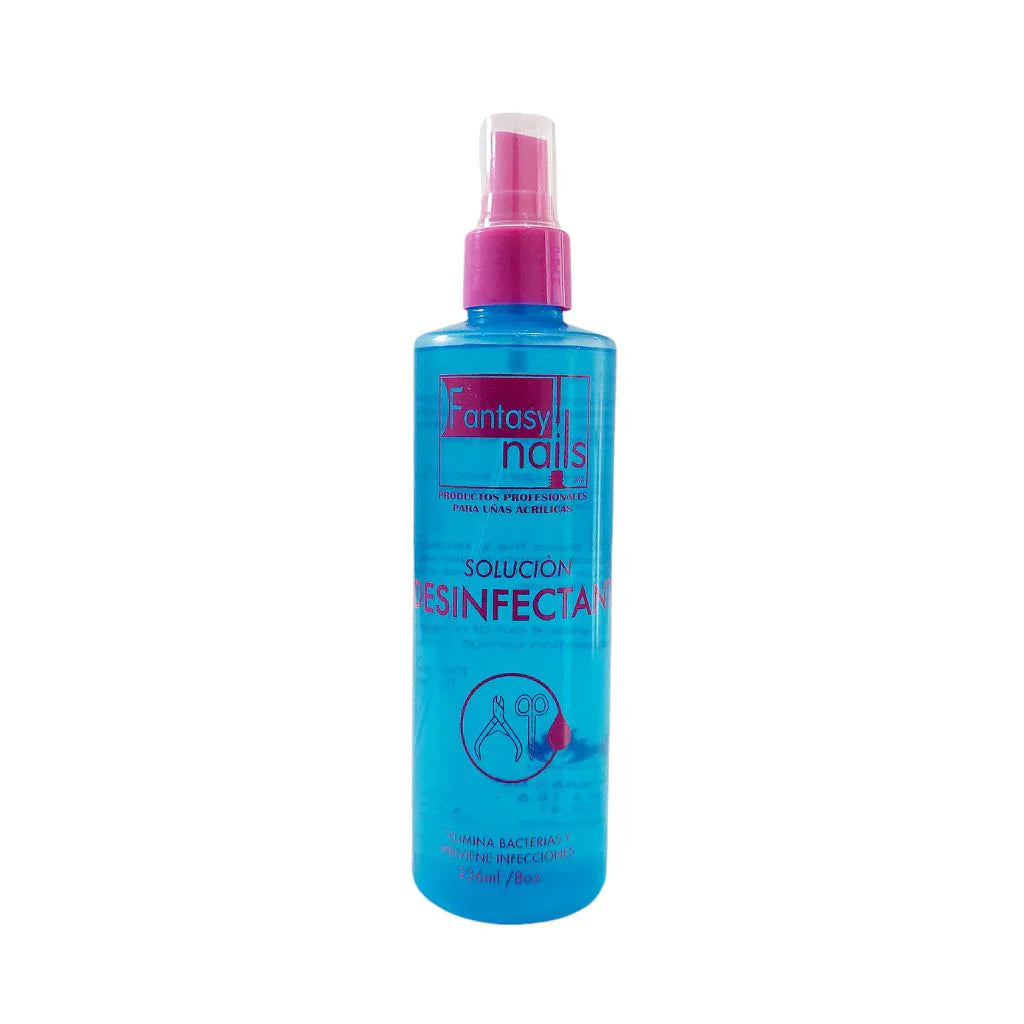Fantansy Nails MX Solucion Desifectante  (Azul) - Disinfectant Solution (Blue) 8OZ